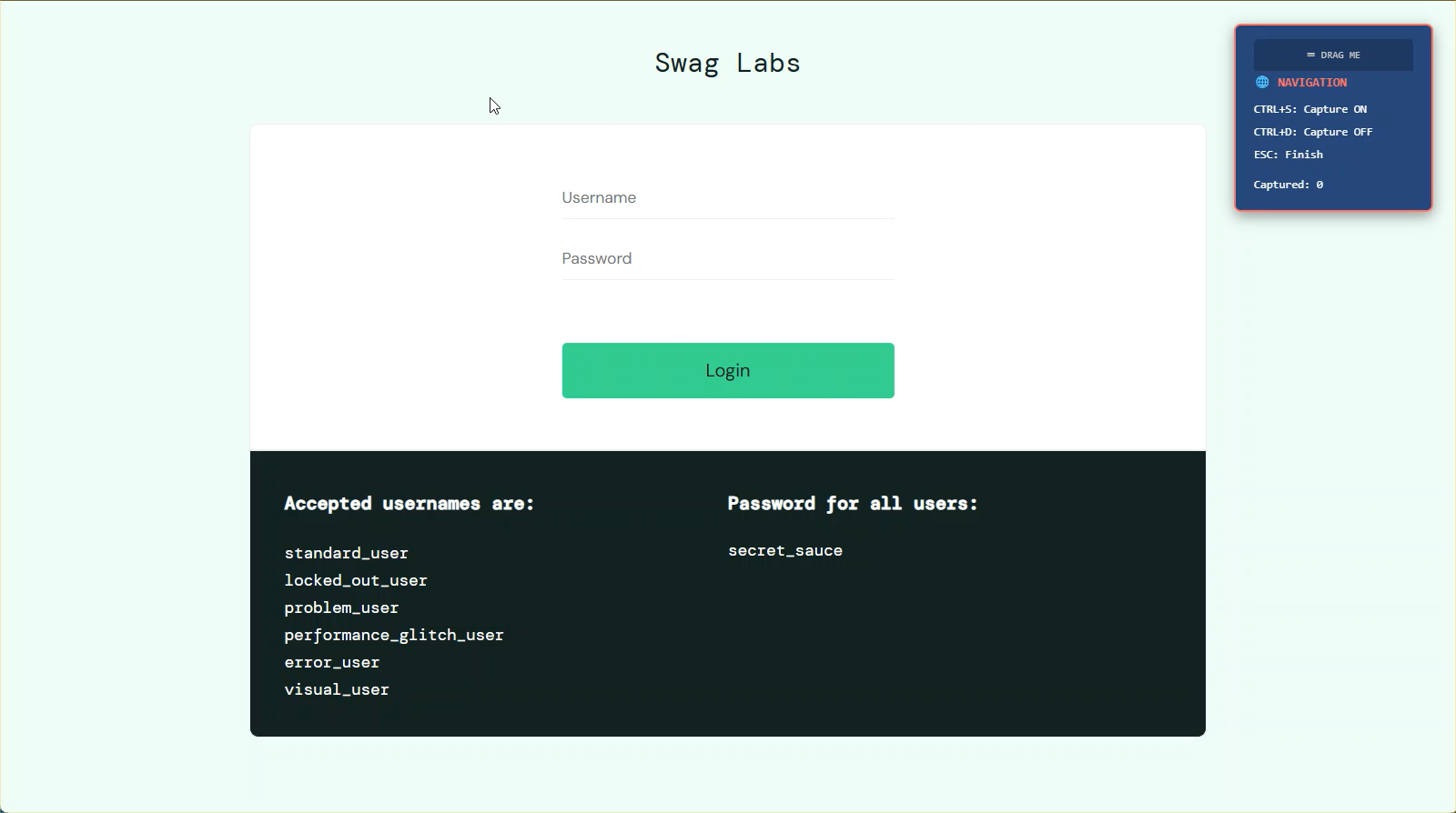 Toggle mode control panel in navigation mode